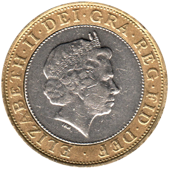 2 Pounds, 2001 Obverse