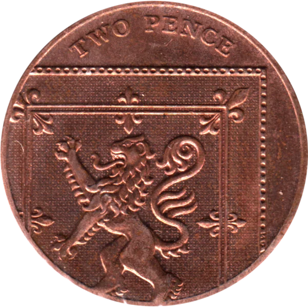 2 pence, 2014 Reverse
