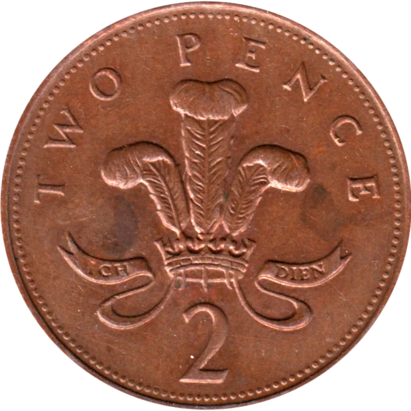 2 pence, 1995 Reverse