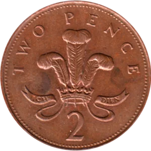 Preview 2 pence, 1995 reverse