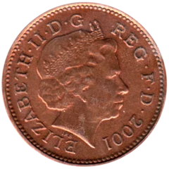 Preview 1 penny, 2001 obverse