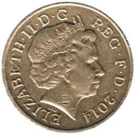 Preview 1 Pound, 2014 obverse