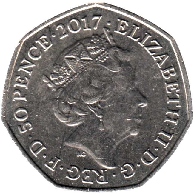 50 pence, 2017 Obverse