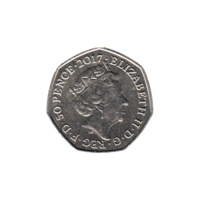 Preview 50 pence, 2017 obverse