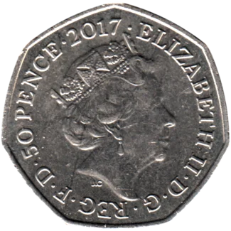 Preview 50 pence, 2017 obverse