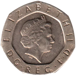 Preview 20 pence, 2003 obverse