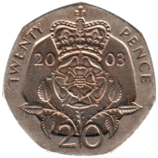 20 pence, 2003 Reverse