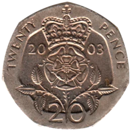 Preview 20 pence, 2003 reverse