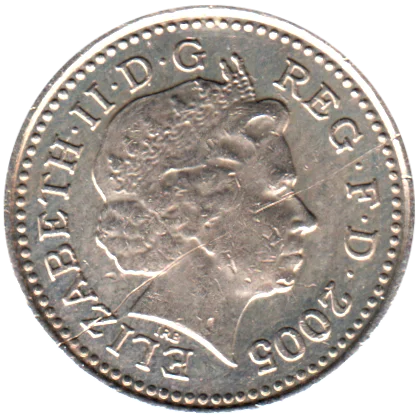5 pence, 2005 Obverse
