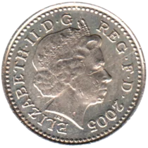 Preview 5 pence, 2005 obverse