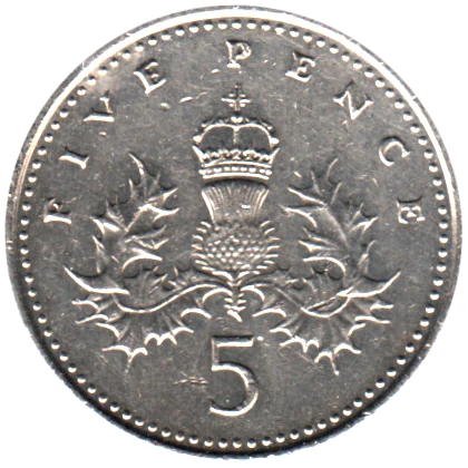 5 pence, 2005 Reverse