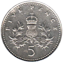 Preview 5 pence, 2005 reverse