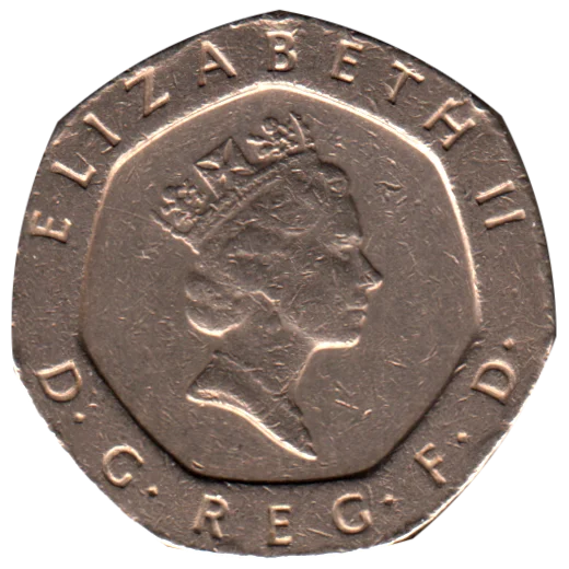 20 pence, 1988 Obverse