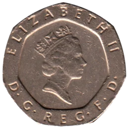 Preview 20 pence, 1988 obverse