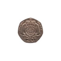 Preview 20 pence, 1988 reverse