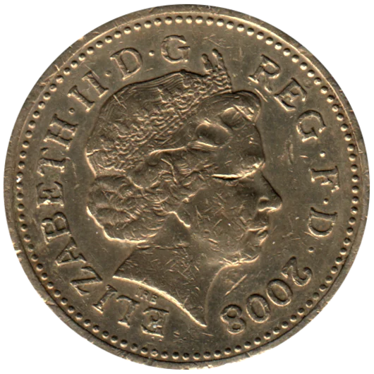 1 Pound, 2008 Obverse
