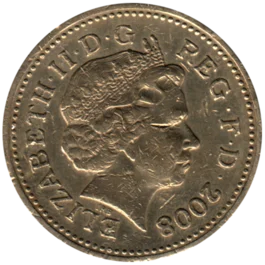 Preview 1 Pound, 2008 obverse