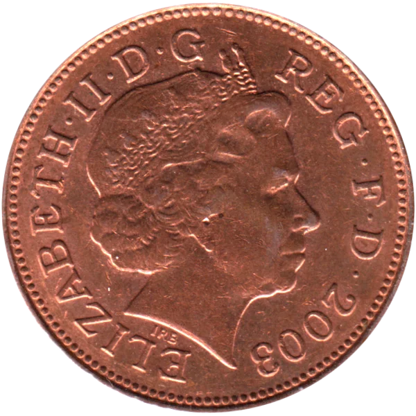 2 pence, 2003 Obverse