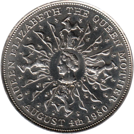 Preview 25 pence, 1980 reverse