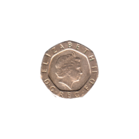 Preview 20 pence, 2001 obverse