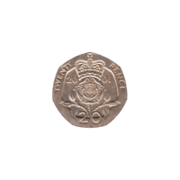 Preview 20 pence, 2001 reverse