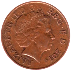 Preview 1 penny, 2014 obverse