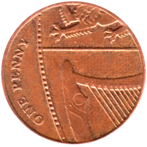 1 penny, 2014 Reverse