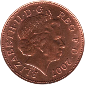 Preview 2 pence, 2007 obverse