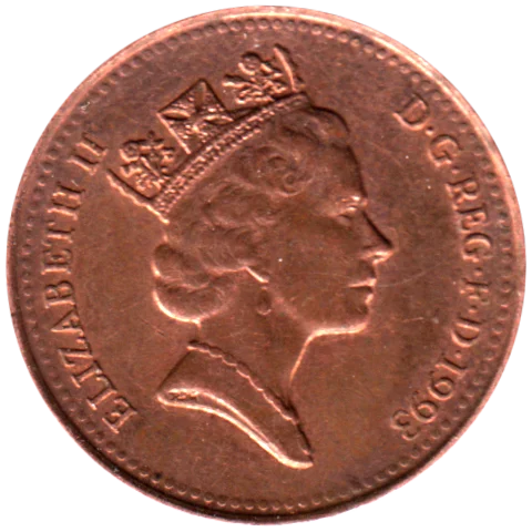 1 penny, 1993 Obverse