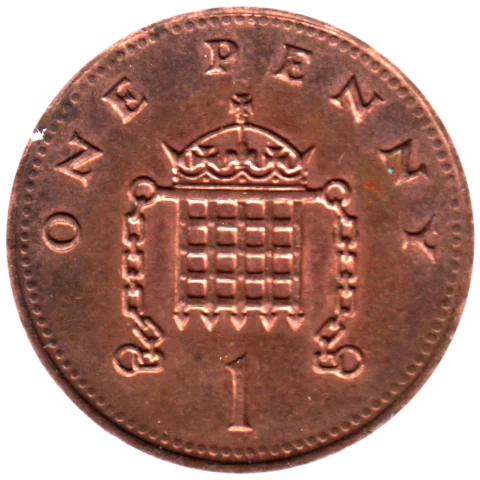 1 penny, 1993 Reverse