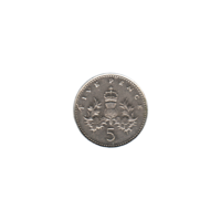 Preview 5 pence, 1998 reverse