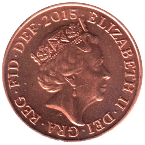 1 penny, 2015 Obverse