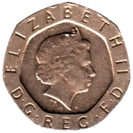 Preview 20 pence, 2000 obverse