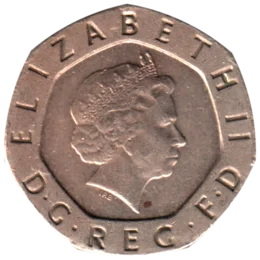 Preview 20 pence, 2006 obverse