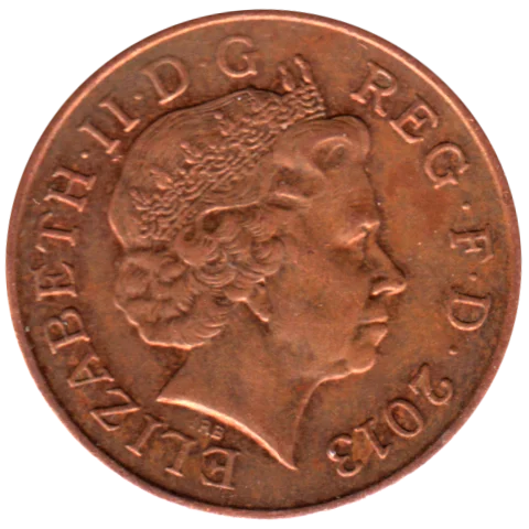 1 penny, 2013 Obverse