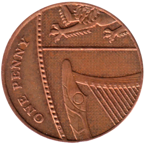 1 penny, 2013 Reverse