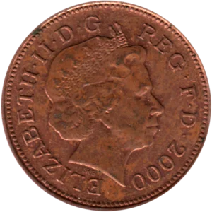 Preview 2 pence, 2000 obverse