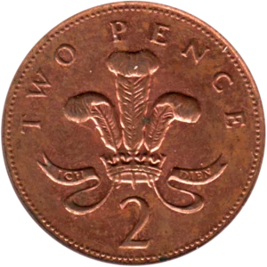 Preview 2 pence, 2000 reverse