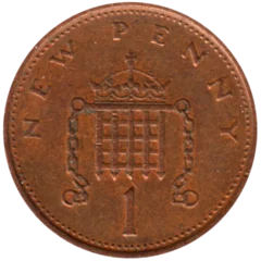 Preview 1 penny, 1975 reverse