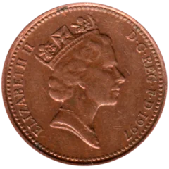 Preview 1 penny, 1997 obverse