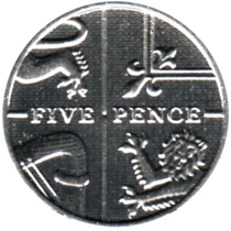 Preview 5 pence, 2015 reverse