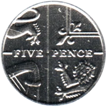 Preview 5 pence, 2016 reverse