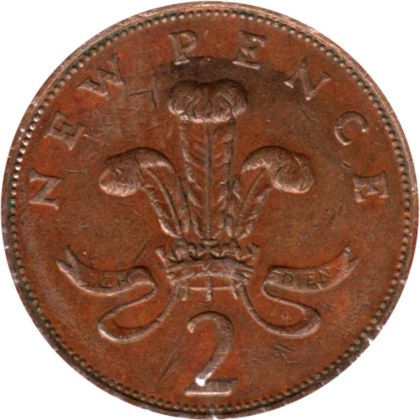 2 pence, 1978 Reverse