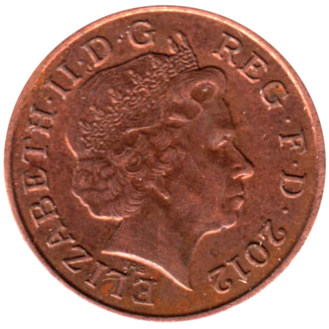 1 penny, 2012 Obverse