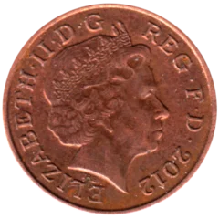 Preview 1 penny, 2012 obverse