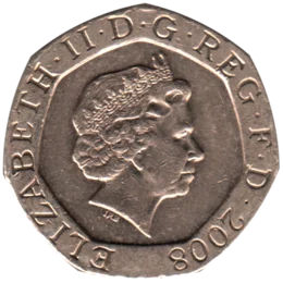 Preview 20 pence, 2008 obverse
