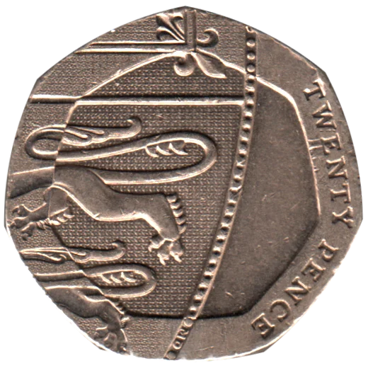 20 pence, 2008 Reverse