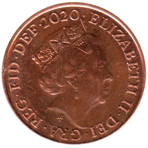 1 penny, 2020 Obverse