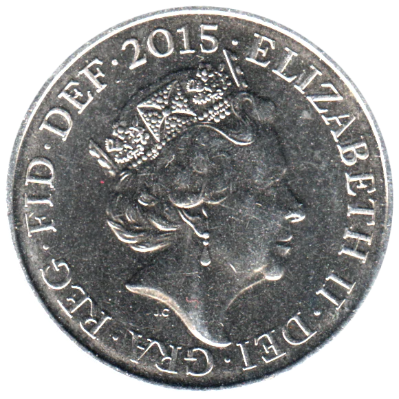 10 pence, 2015 Obverse