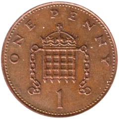 Preview 1 penny, 1983 reverse